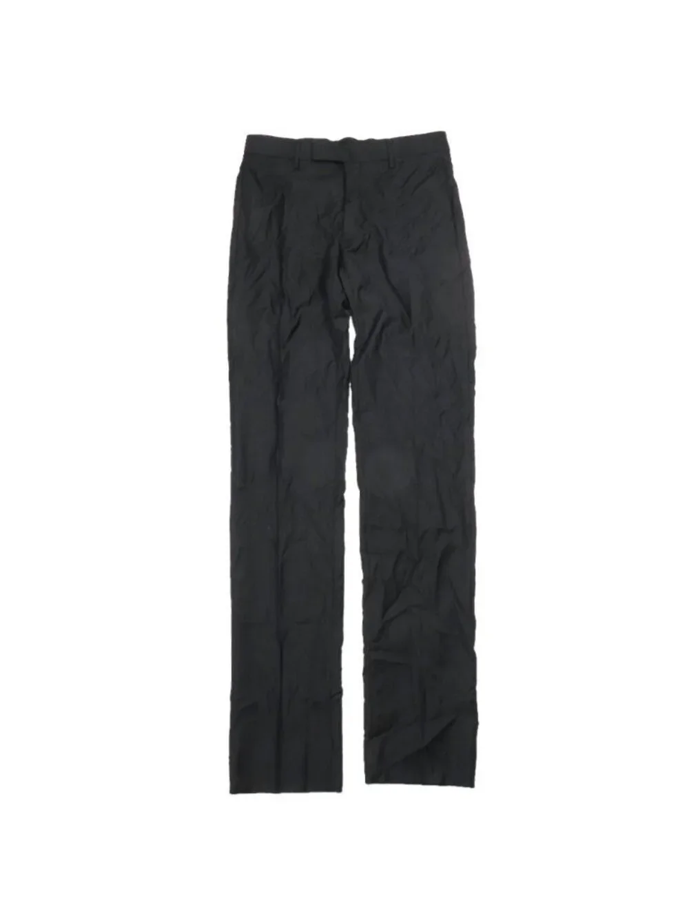 Dior Trousers Tapered Pants Single Pleated Wool 44c Black